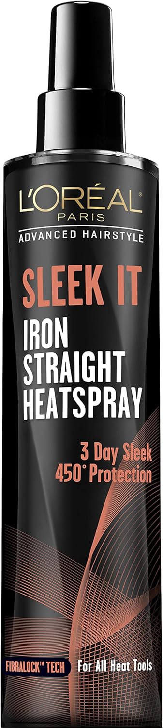 L'Oréal Paris peinado avanzado, SLEEK IT Iron Straight Heatspray, 5.7 fl. oz